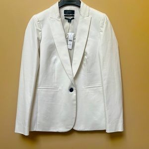J. Crew “bi stretch” ivory Blazer 6T